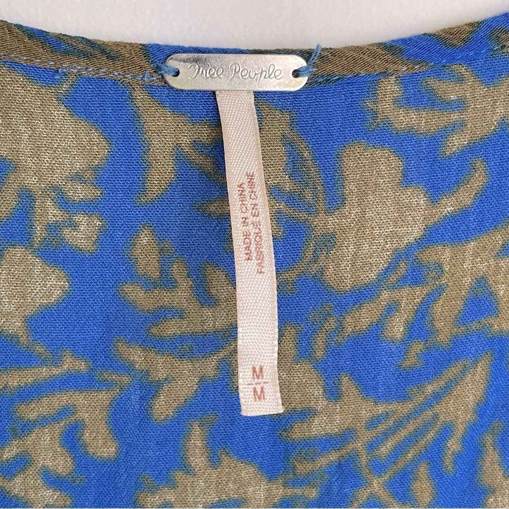 FREE PEOPLE Resort Romper - Blue and Green Patterned - Picture 11 of 15